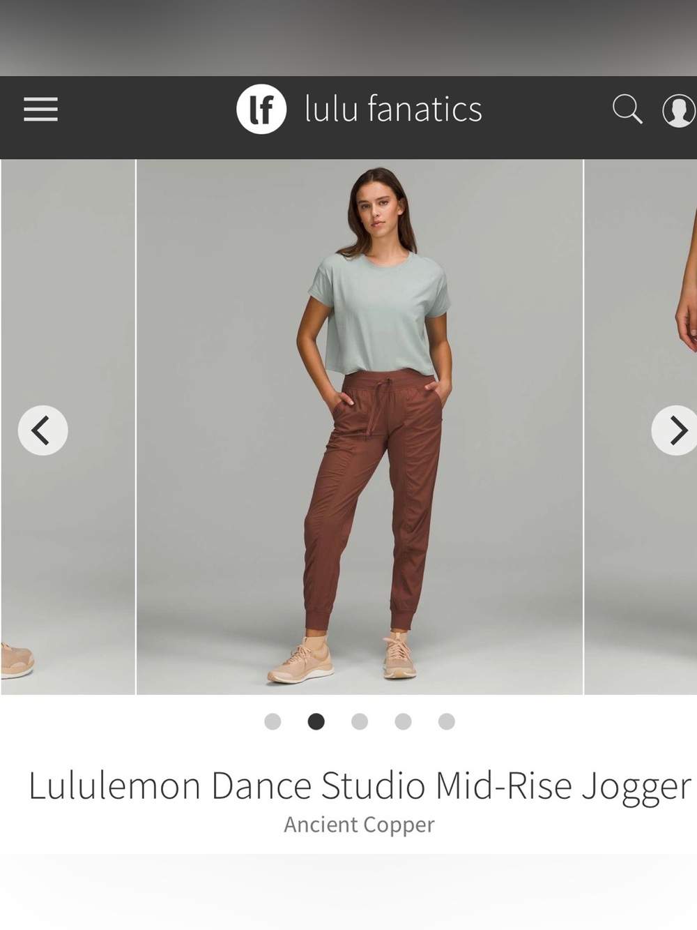 lululemon athletica Women's Track Joggers in Ancient Copper size 2